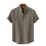 Linnen Korte Mouwen Shirt Venetië