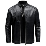 Elegante Heren Leren Bikerjack