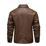 Elegante Winddichte Leren Jas