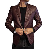 Casual Leren Jas voor Zaken