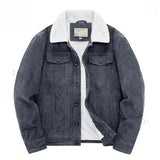 Corduroy jas met kasjmier voering