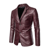 Casual Leren Jas voor Zaken