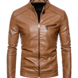 Leren Jas met Bontafwerking